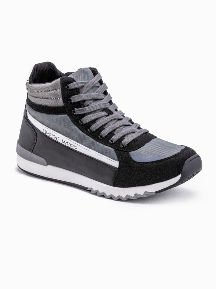 Men's ankle sneakers shoes - grey V1 T358
