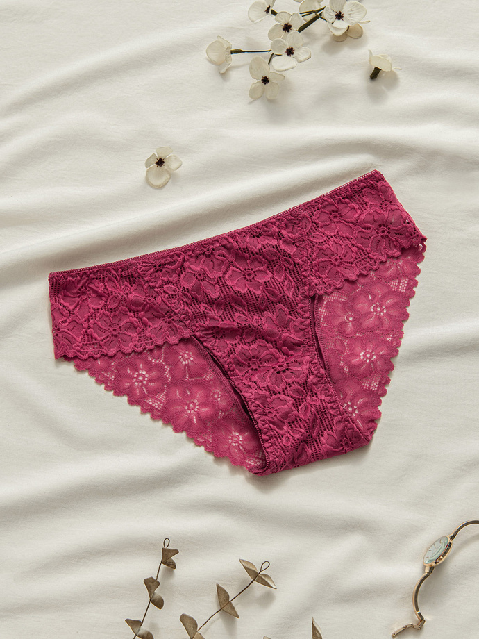 Women's panties ULR376 - dark pink