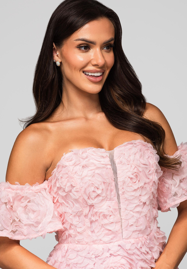 Evening dress LA-OM-DLR231 pink