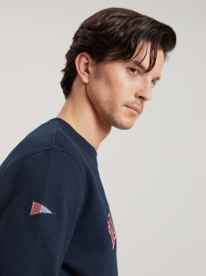 Men's sweatshirt CHESTCREW B1576 - navy