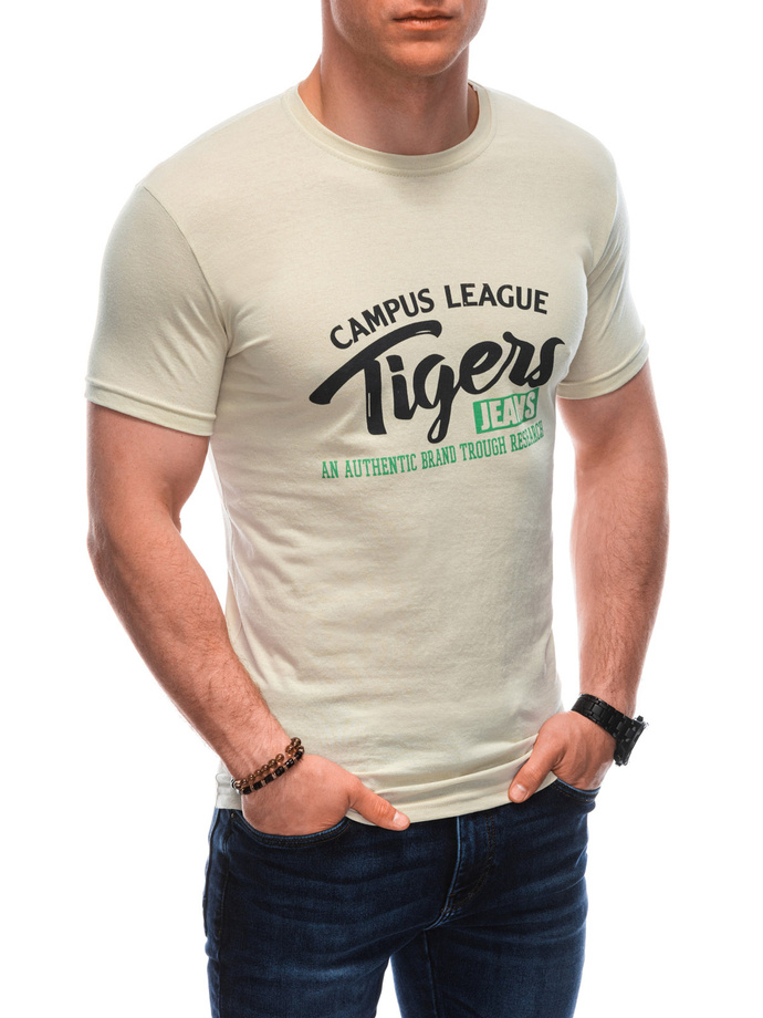 Men's t-shirt S1923 - beige