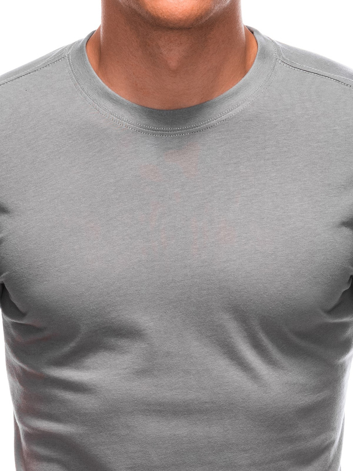 T-shirt męski basic EM-TSBS-0100 - szary