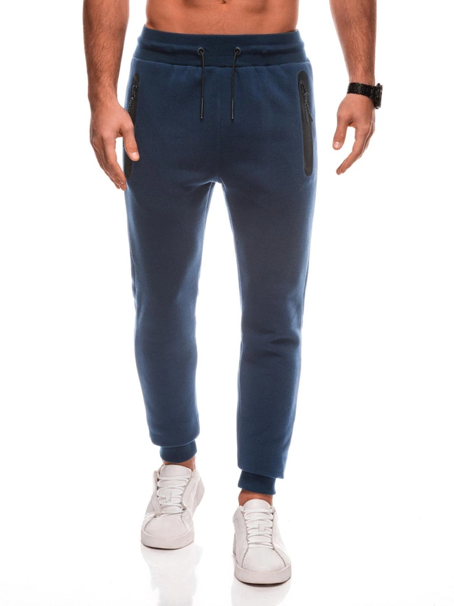 Men's BASIC uniform sweatpants - navy blue V-5 EM-PABS-0104