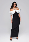Evening dress LA-OM-DLR256 - black