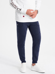 Men's sweatpants joggers - dark blue V4 OM-PASK-22FW-008