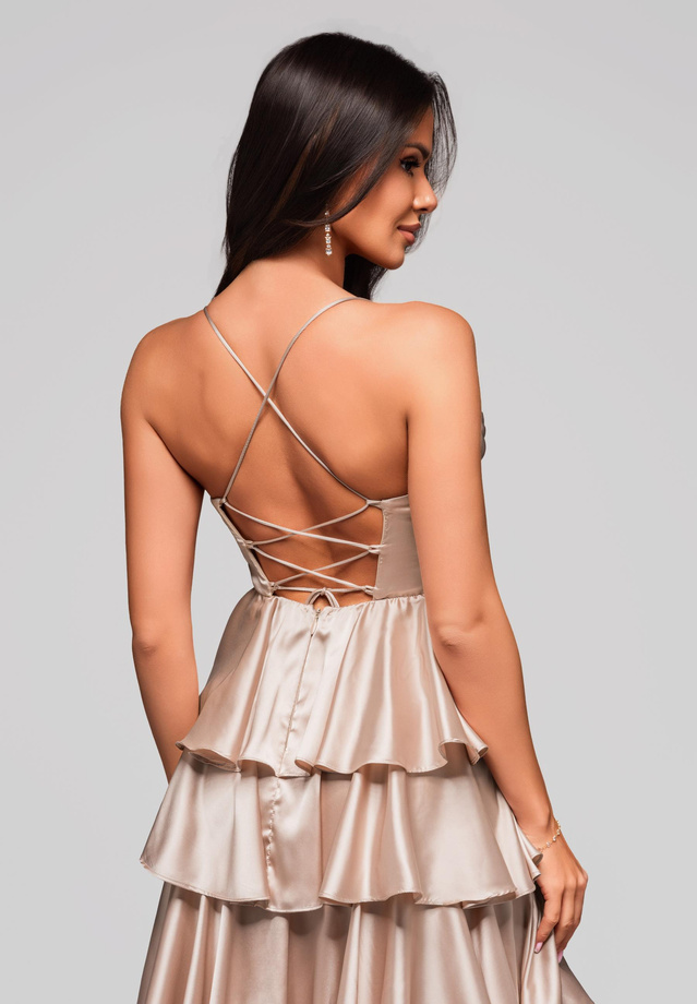 Evening dress LA-OM-DLR202 gold