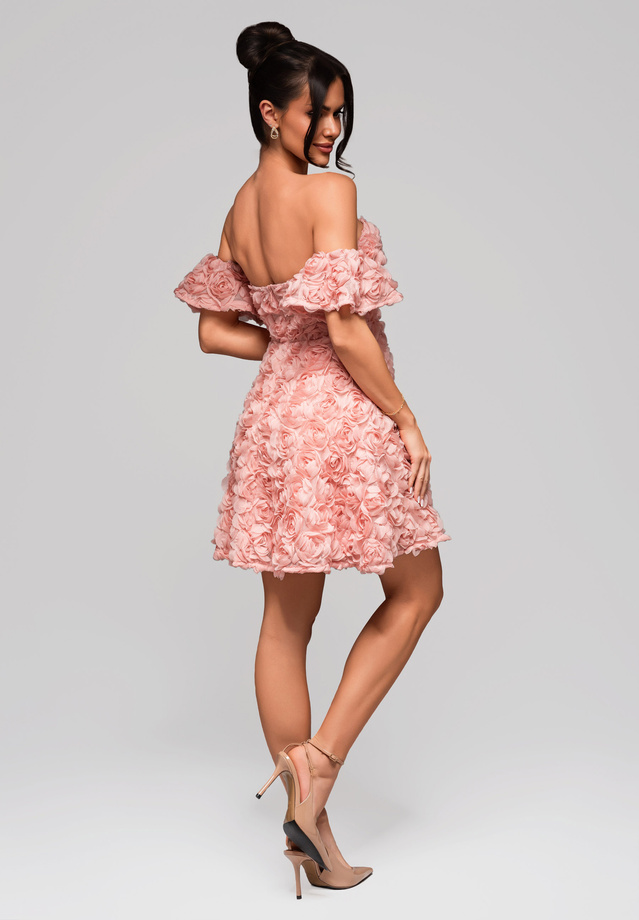 Evening dress LA-OM-DLR163 - pink