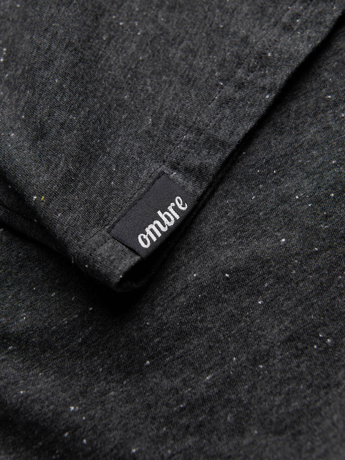 Men's t-shirt with decorative confetti effect - black V5 OM-TSCT-0178