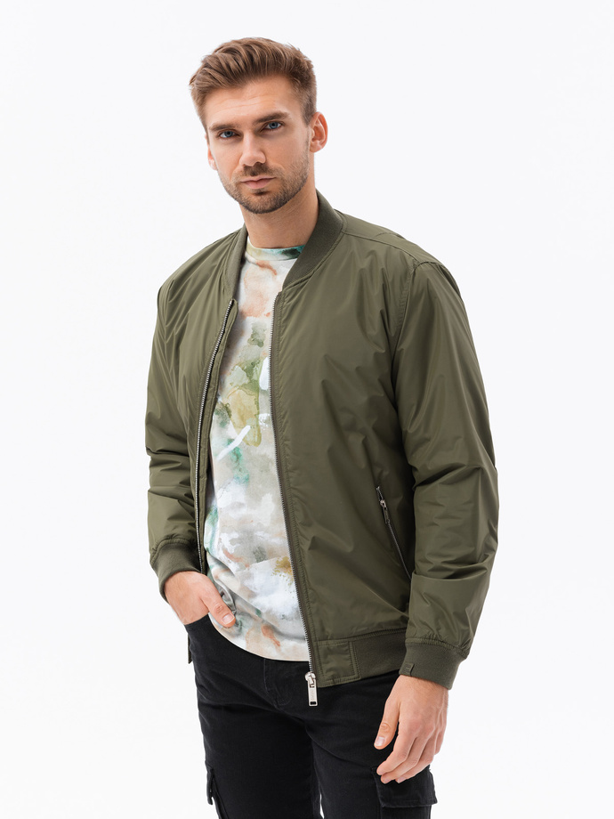 Men's bomber jacket - olive V2 C538