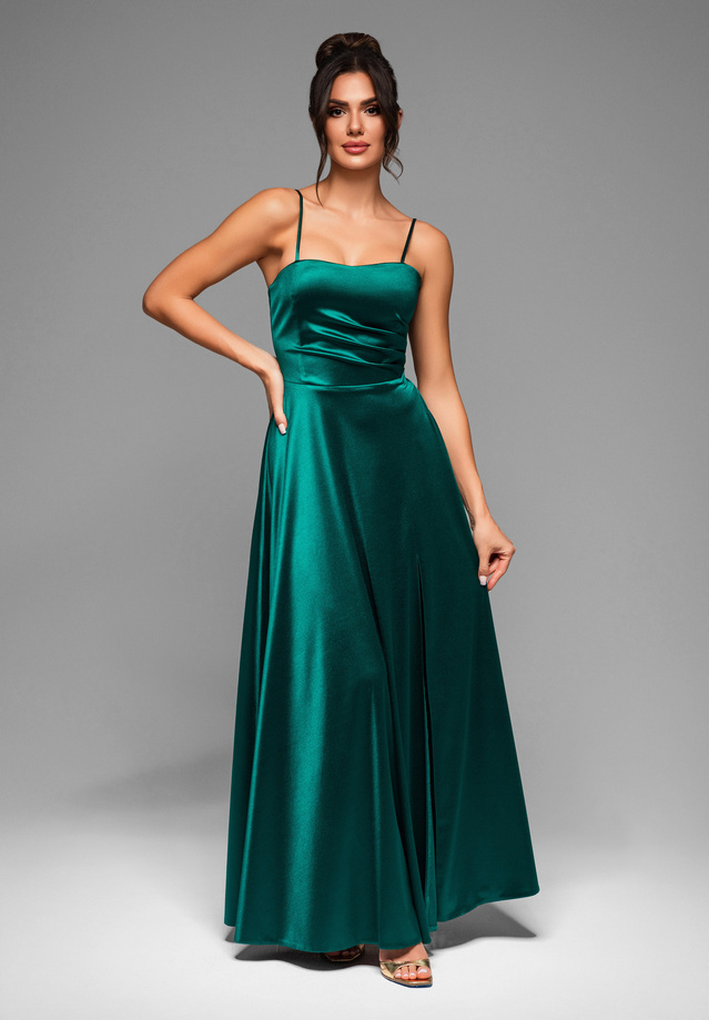 Evening dress LA-OM-DLR016 - bottle green