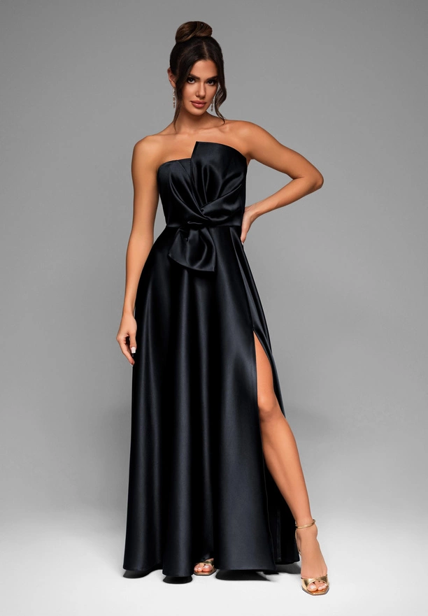 Evening dress LA-OM-DLR004 Regular Fit black