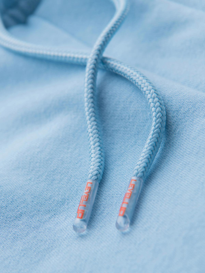 Unisex sweat shorts with drawstring waist - blue V8 OU-SRBC-0101