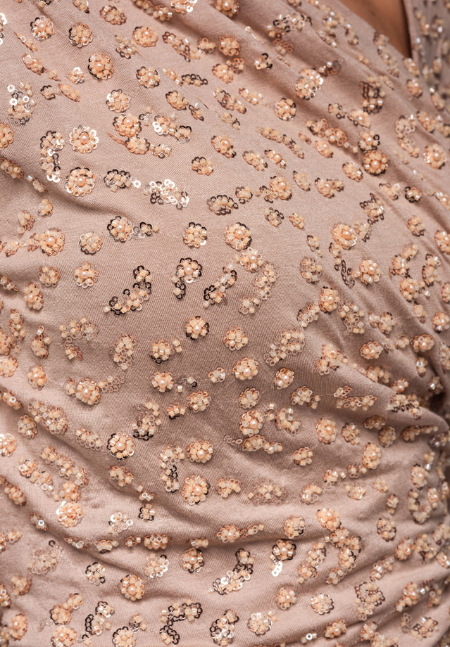 Evening dress LA-OM-DLR251 - beige