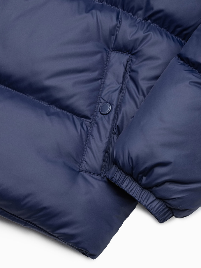 Men's winter jacket - dark blue C546