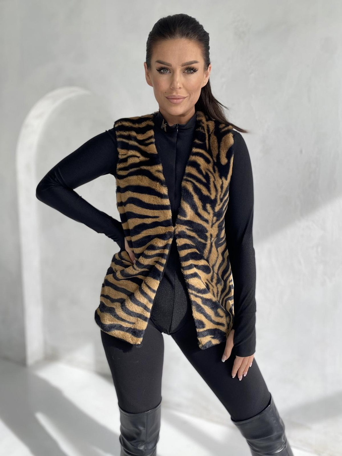 Women's vest VLR013 - brown