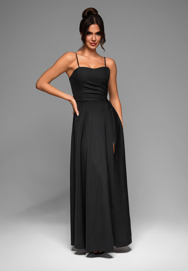 Evening dress LA-OM-DLR016 - black