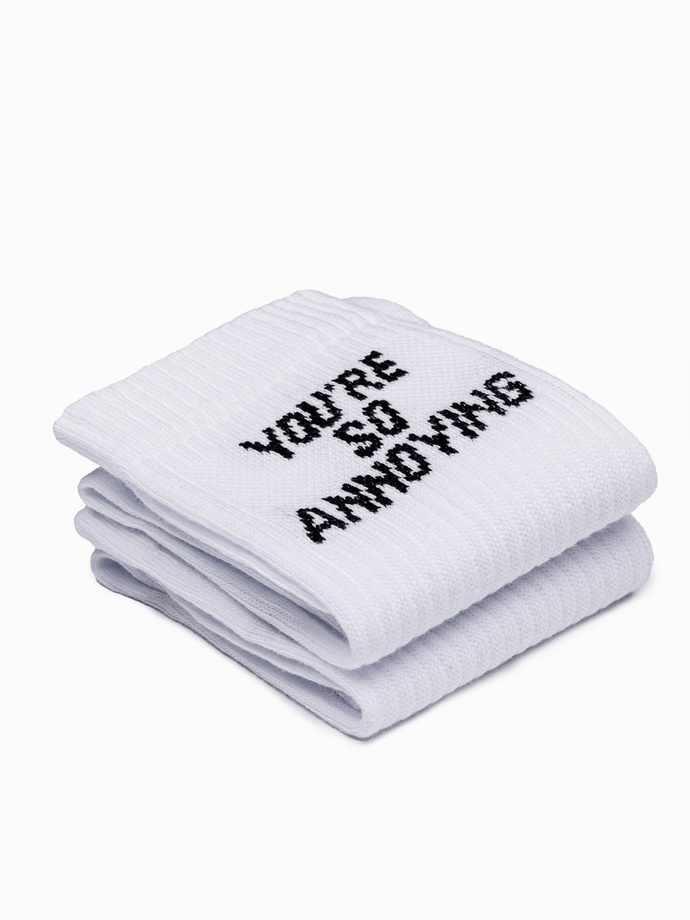 Men's socks - white U152