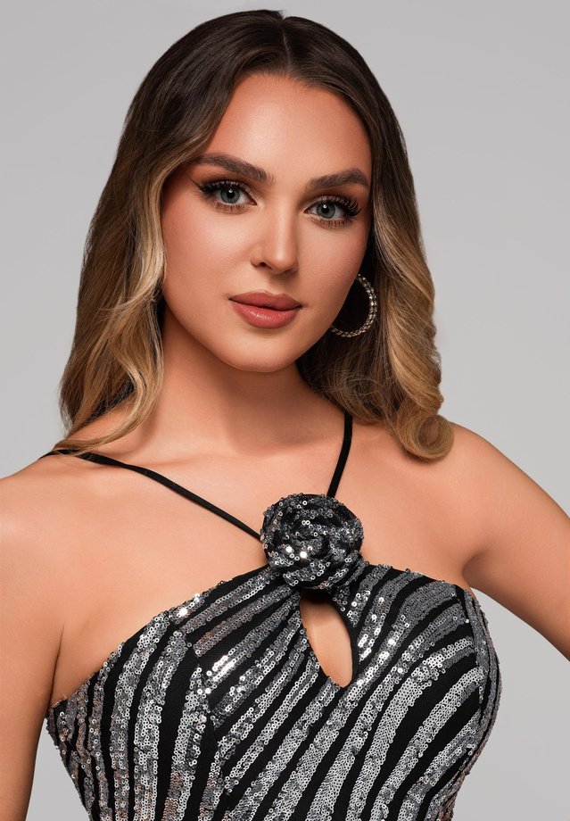 Evening dress LA-OM-DLR109 - black