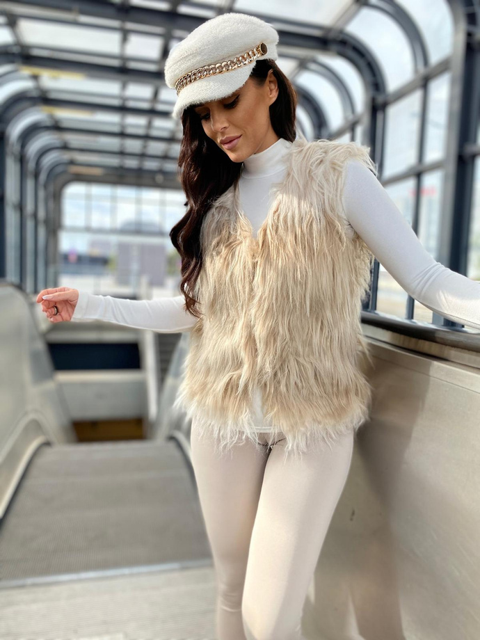 Women's vest VLR010 - beige