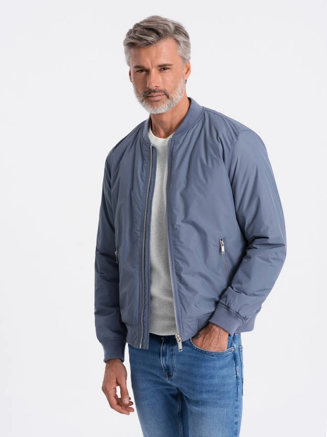 Men's bomber jacket - blue V16 C538