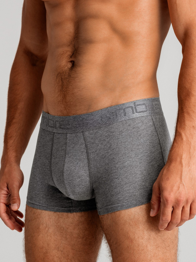 Men's cotton boxer shorts with logo - 3-pack mix V2 OM-UNBO-0105