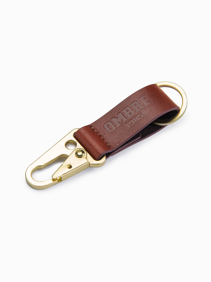 Men's key ring with snap hook - black V1 OU-ACKC-0100