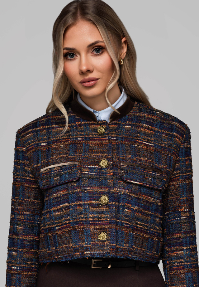 Women's short chanel jacket OW-BLZB-0102 v2 - brown