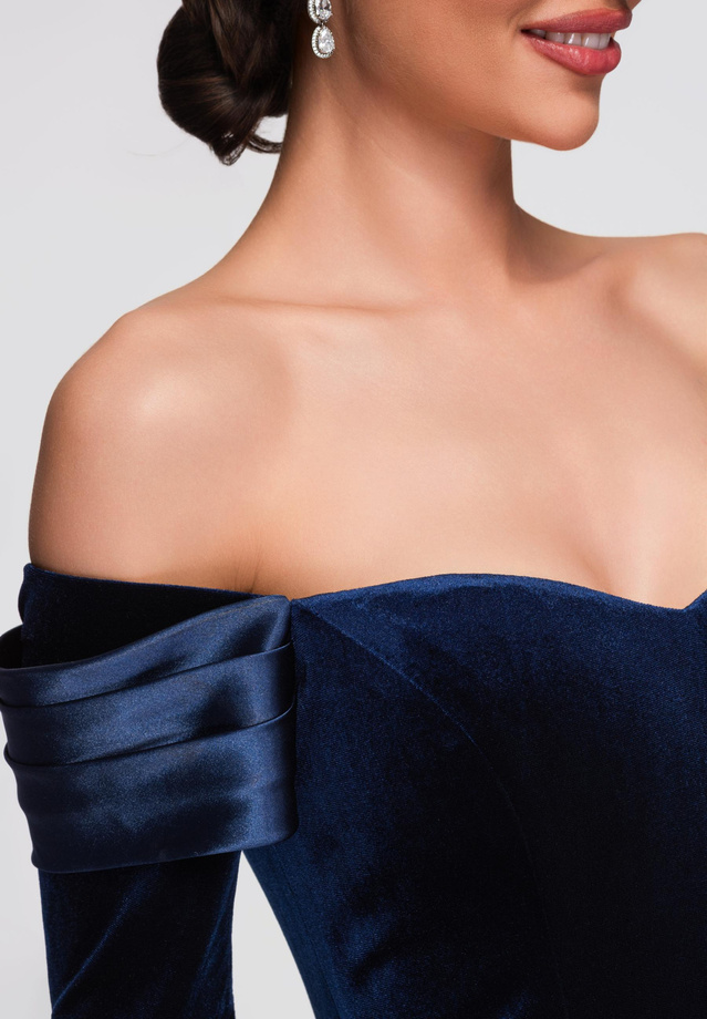 Evening dress LA-OM-DLR254 - navy