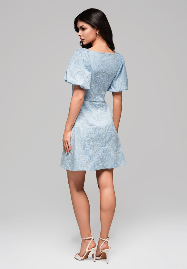 Sukienka wieczorowa LA-OM-DLR124 Regular Fit niebieski