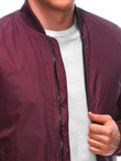 Men's mid-season jacket C532 - dark red