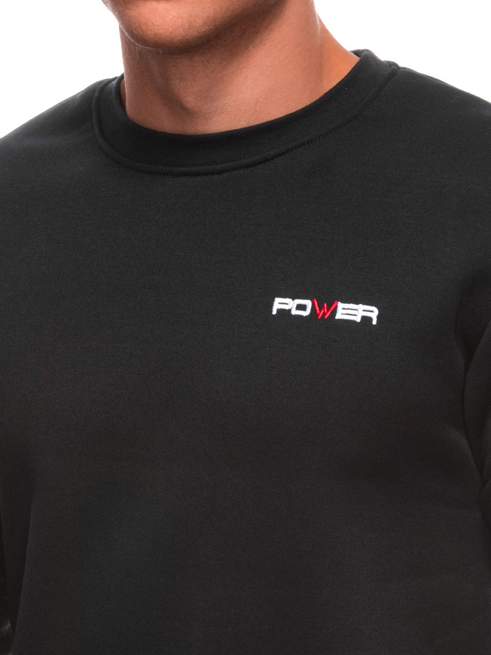 Men's hoodless sweatshirt B1706 - black