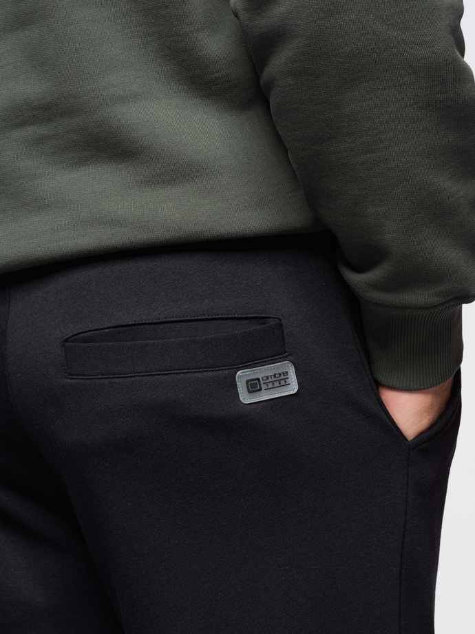 Men's sweatpants joggers - black V2 OM-PASK-0280