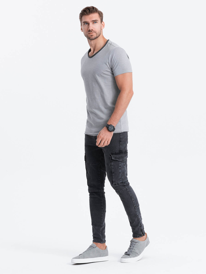 Men's plain t-shirt - grey S1385