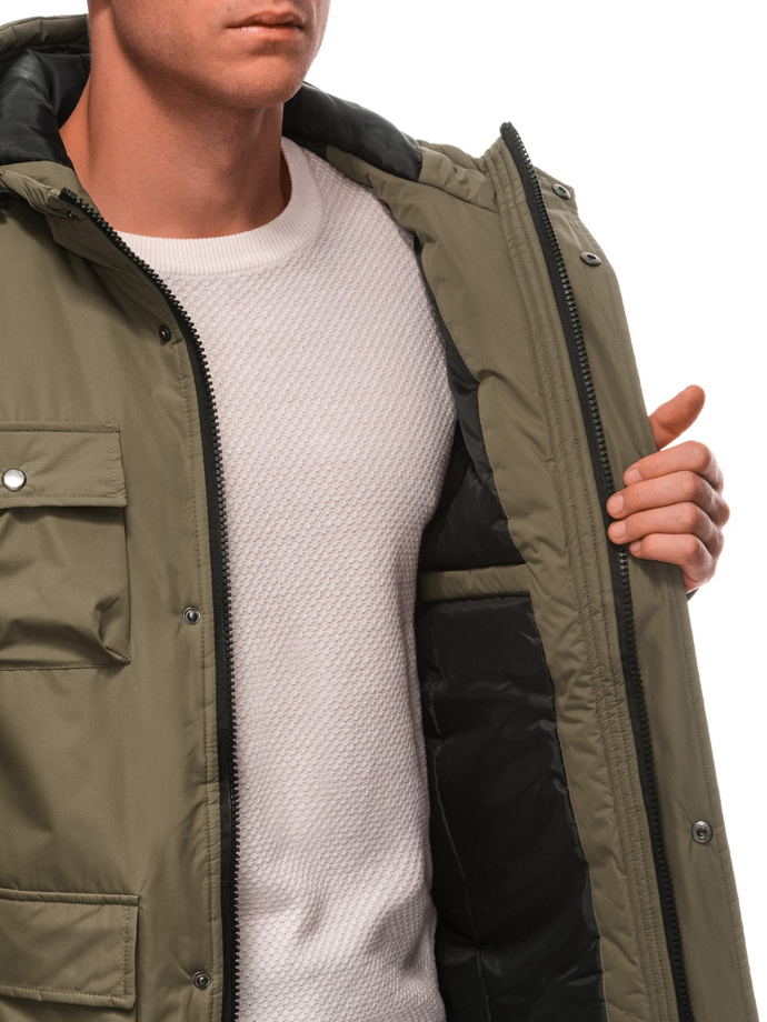 Men's winter jacket C530 - dark olive