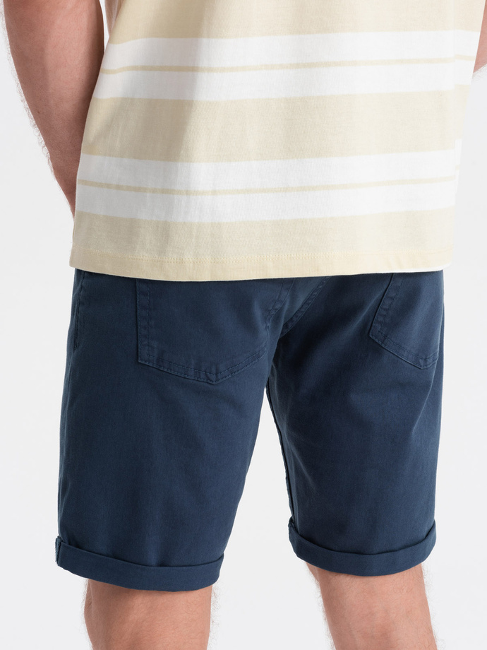 Men's CHINO shorts - dark blue V8 OM-SRDS-0103