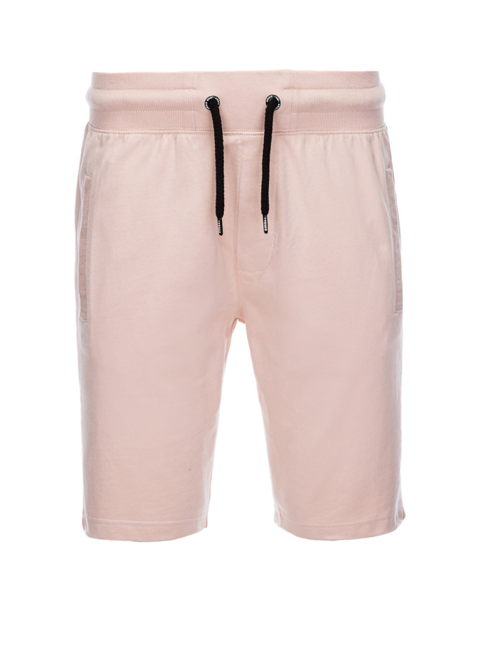 Men's knit shorts - powder pink V6 W291