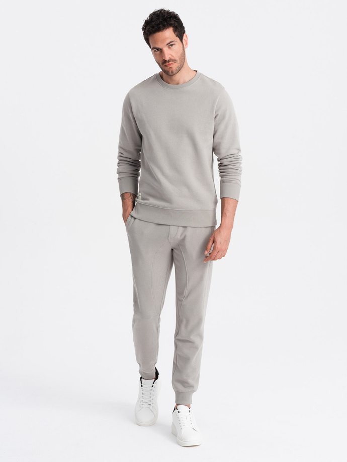 Men's sweatshirt set + jogger pants - gray V8 Z79