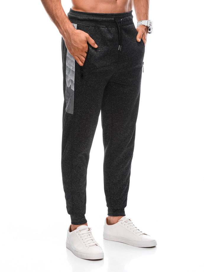 Men's sweatpants P1393 - dark grey