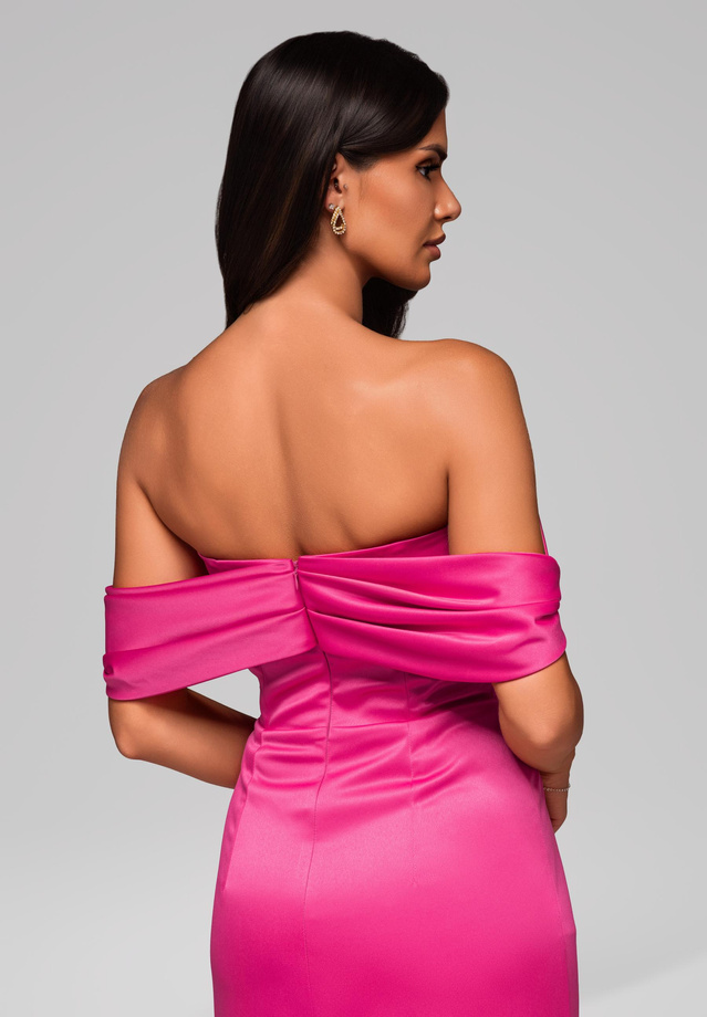 Evening dress LA-OM-DLR183 - fuchsia