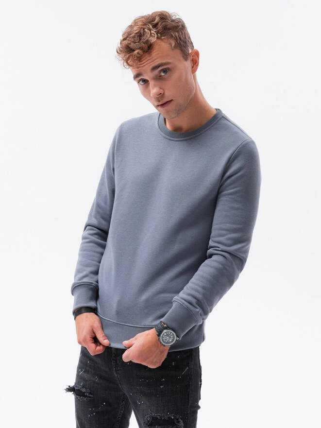 Men's plain sweatshirt - jeans B978