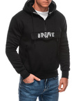Bluza męska z kapturem B1698 - czarna