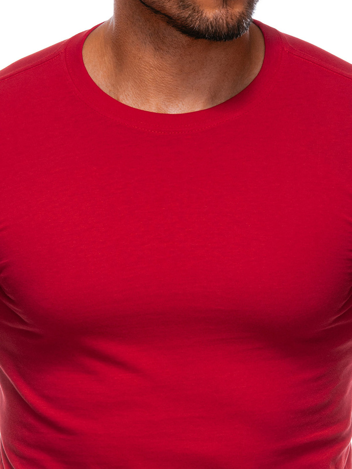 Men's plain t-shirt EM-TSBS-0100 - red