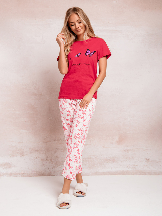 Women's pyjamas ULR418 - red