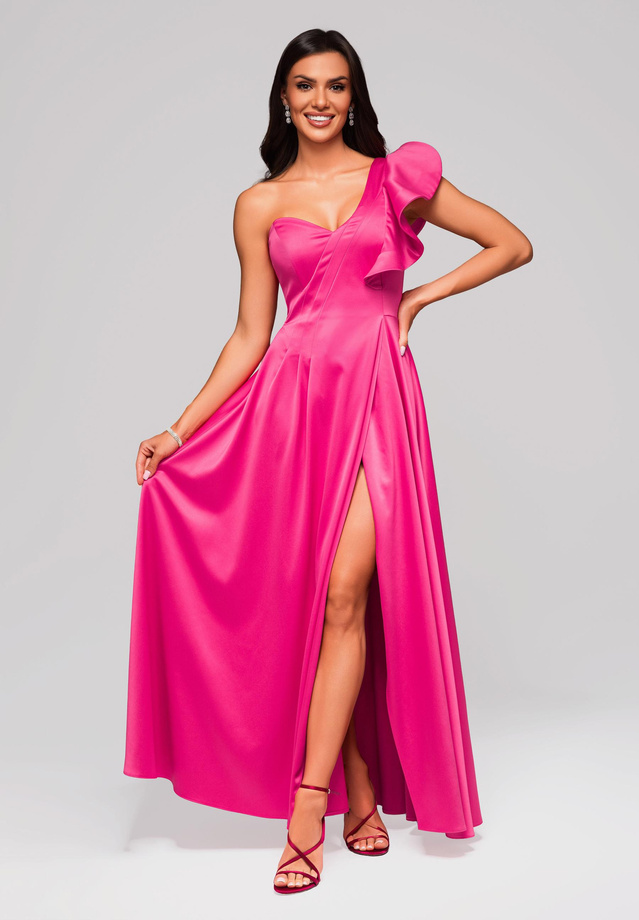 Evening dress LA-OM-DLR176 - fuchsia