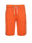 Szorty męskie dresowe wykończone lamówka - pomarańczowe V5 W360