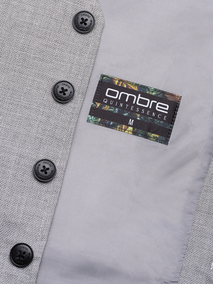 Men's vest - light grey V56