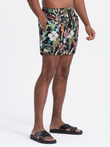 Men's floral swim shorts - black V3 OM-SRBS-0140