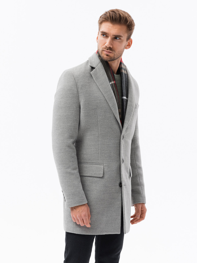 Men's coat - light grey C432