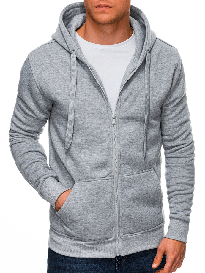 Men's zip-up sweatshirt B895 - grey