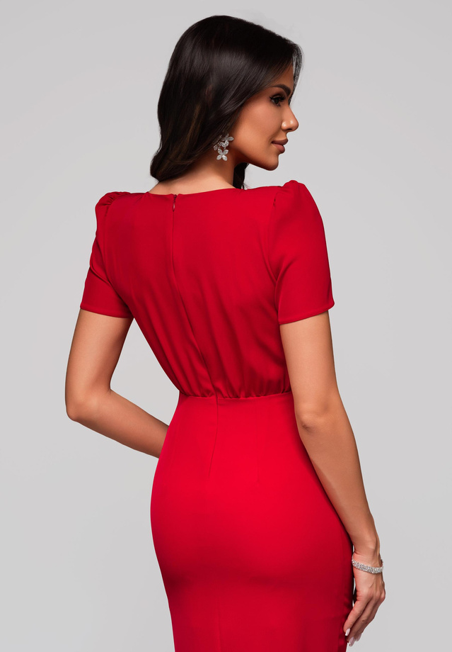Evening dress LA-OM-DLR150 Regular Fit red